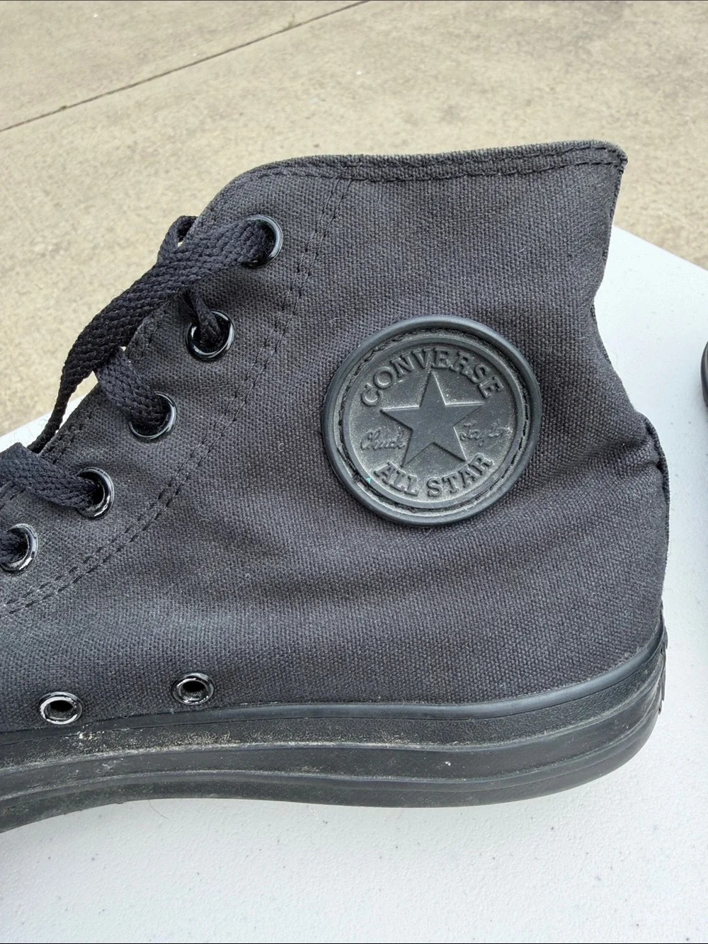 Converse Men's High-Top Sneakers in Black - Picture 2 of 3